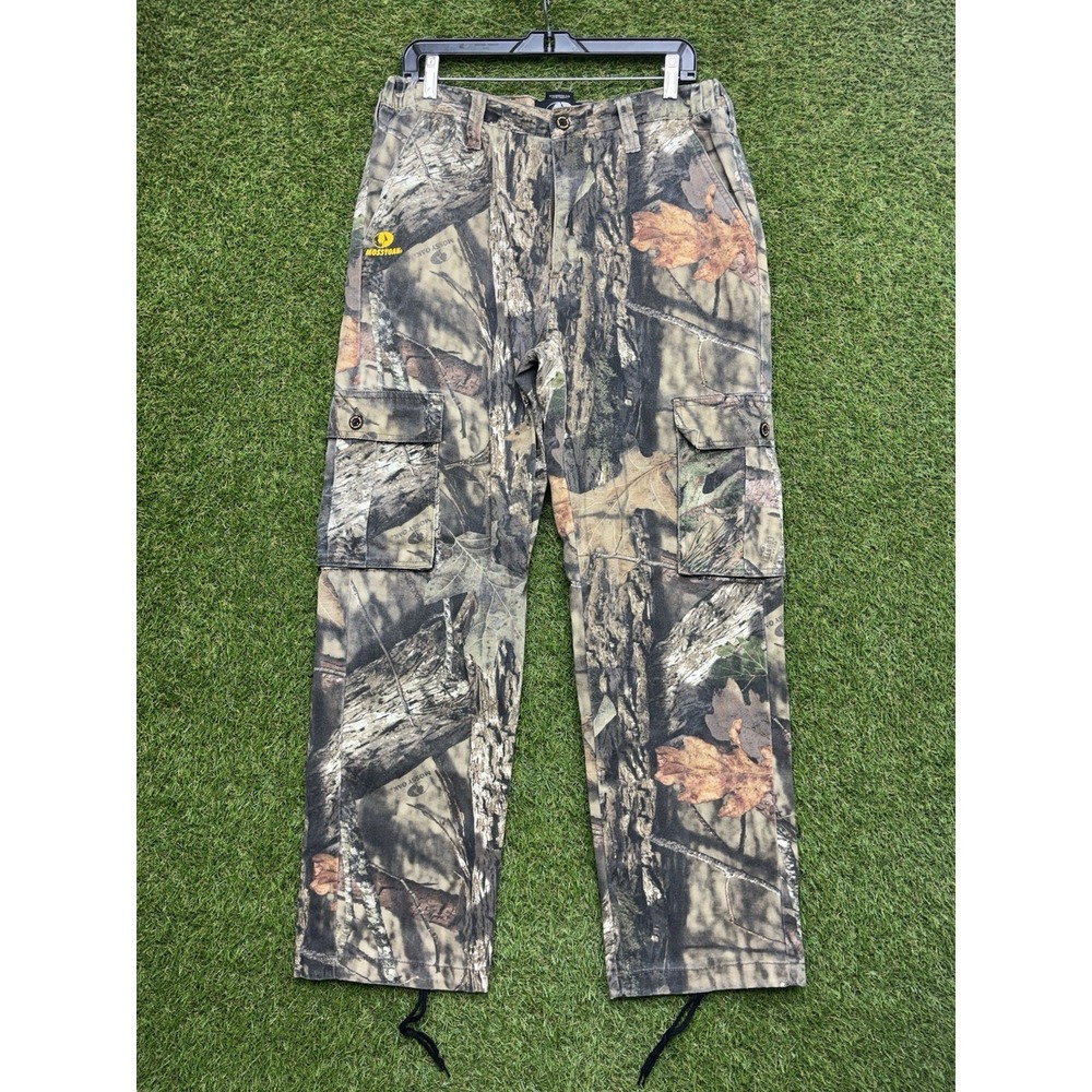 Vintage Commander Camo Pants Mens Medium Mossy Oak Camoflage Cargo USA Made Work